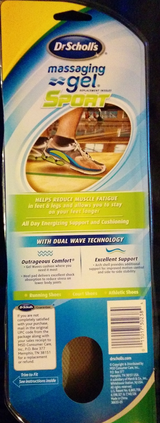 Illustration for article titled Dr. Scholl's Massaging Gel Sport Insole: A Runner's Review